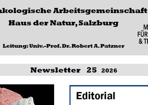 25. Newsletter Malakologische Arbeitsgemeinschaft am Haus der Natur Salzburg